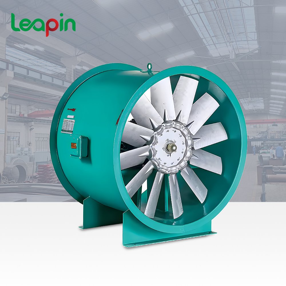 Industrial Fire Control Axial Flow Fan Htf High Efficiency High Temperature Blower Fan High Pressure Smoke Exhaust Fan